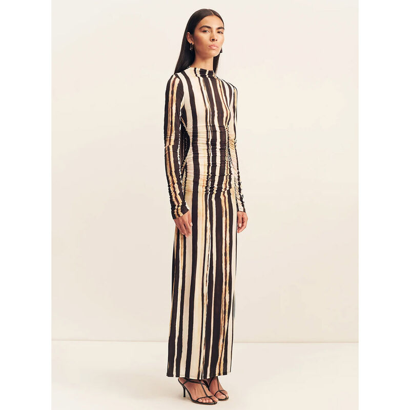 Shona Joy Olene Long Sleeve Maxi Dress image number 3